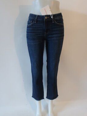 NWT Womens Lovervet Blue (Item- 17) LV1014 Mid Rise Straight Denim Jeans 24